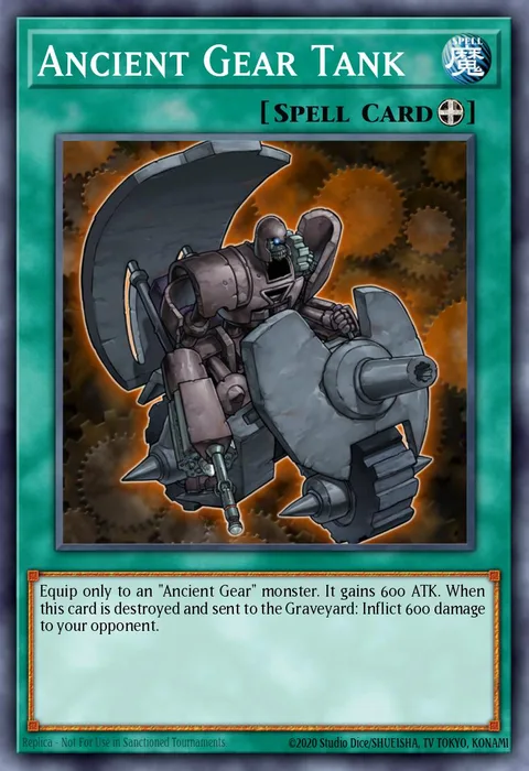 Ancient Gear Tank trading card