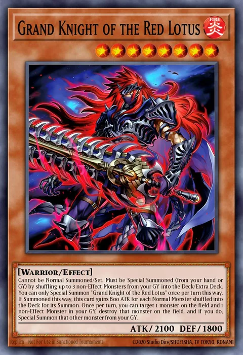 Grand Knight of the Red Lotus trading card