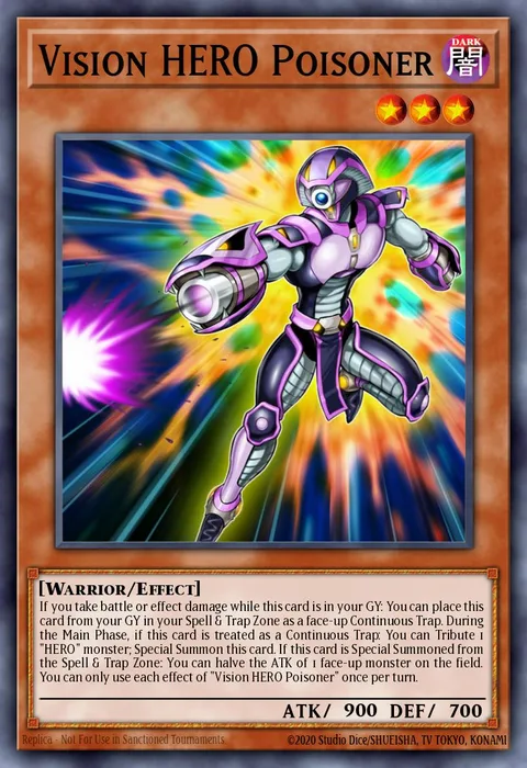 Vision HERO Poisoner trading card