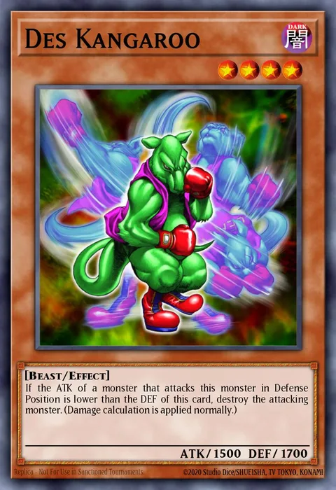 Des Kangaroo trading card