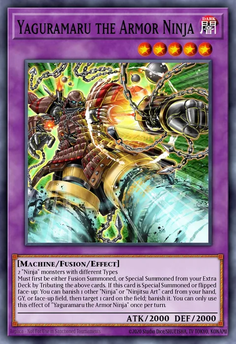 Yaguramaru the Armor Ninja trading card