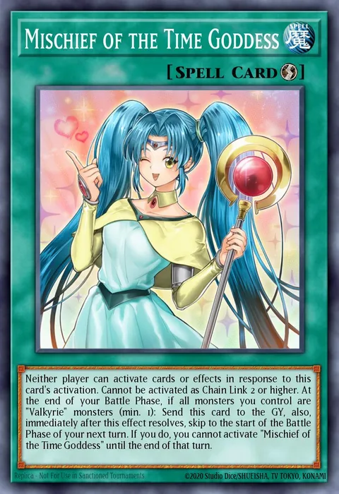 Mischief of the Time Goddess trading card