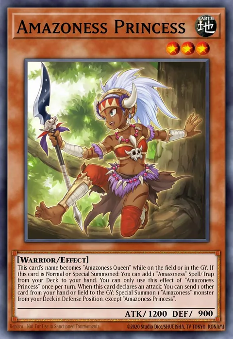 Amazoness Princess trading card