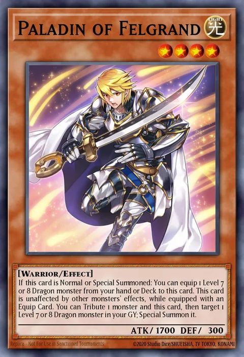 Paladin of Felgrand trading card