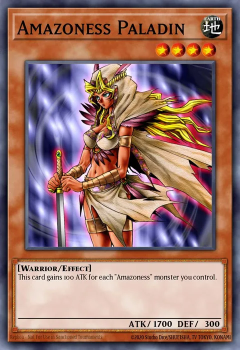 Amazoness Paladin trading card