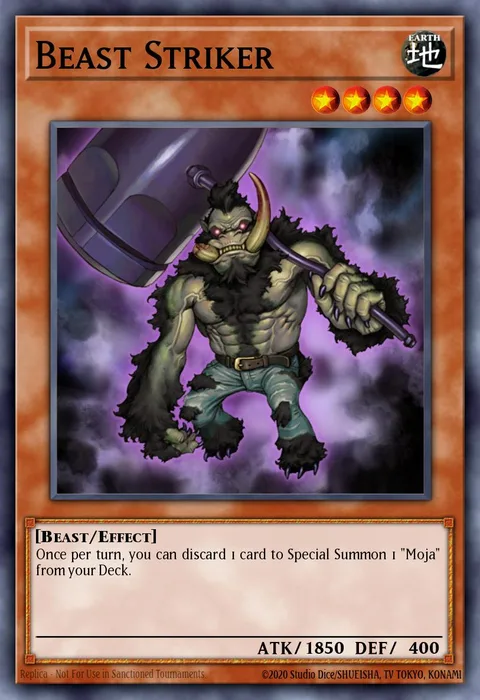 Beast Striker trading card