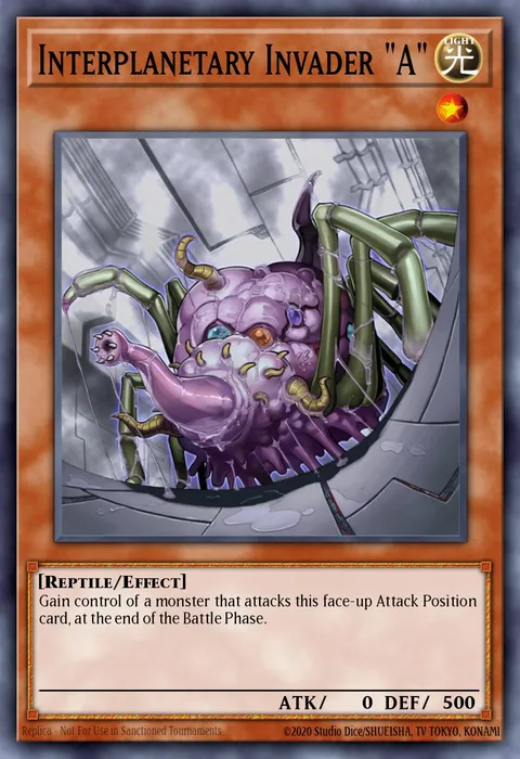 Interplanetary Invader "A" trading card
