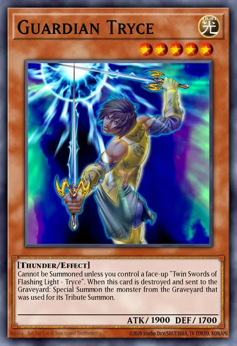 Guardian Tryce trading card