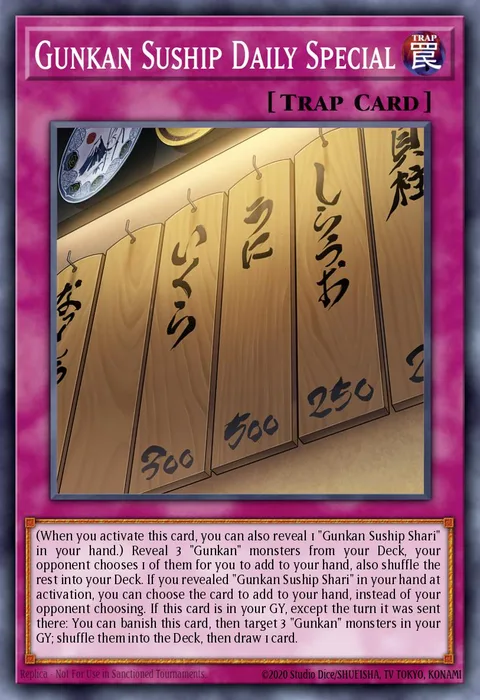 Gunkan Suship Daily Special trading card