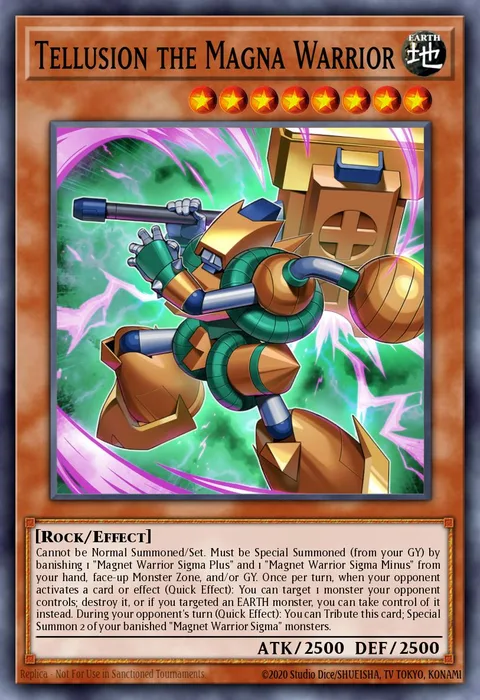 Tellusion the Magna Warrior trading card
