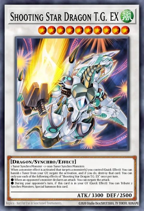 Shooting Star Dragon T.G. EX trading card