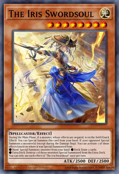 The Iris Swordsoul trading card
