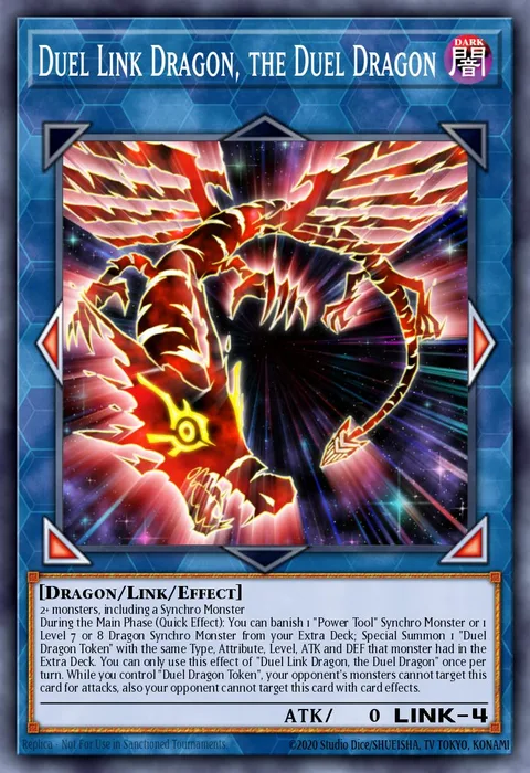 Duel Link Dragon, the Duel Dragon trading card