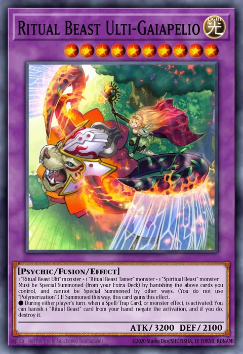 Ritual Beast Ulti-Gaiapelio trading card