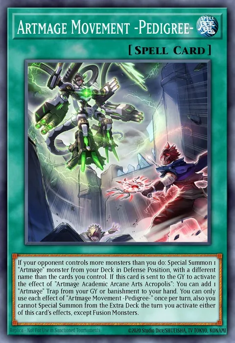 Artmage Movement -Pedigree- trading card