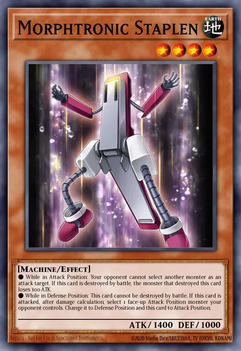 Morphtronic Staplen trading card
