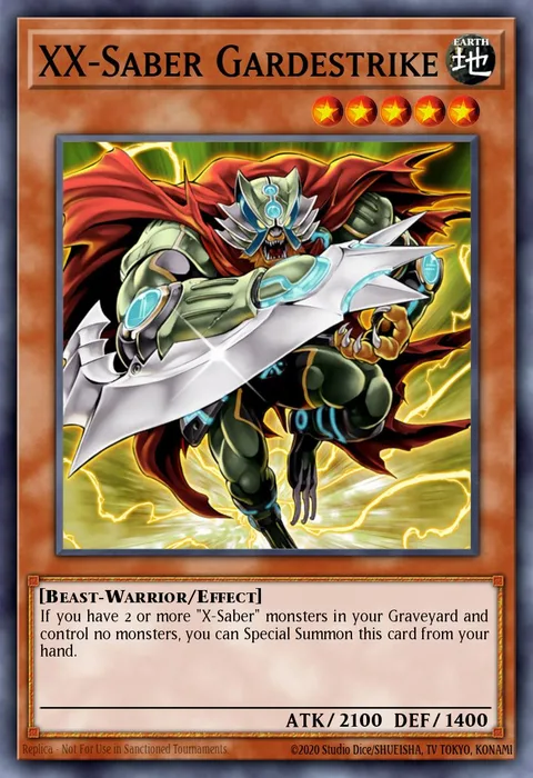 XX-Saber Gardestrike trading card