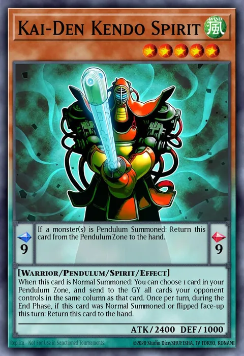 Kai-Den Kendo Spirit trading card
