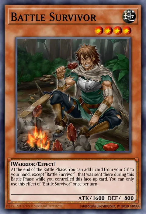 Battle Survivor trading card
