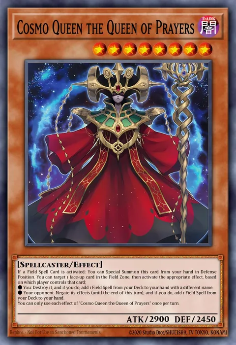 Cosmo Queen the Queen of Prayers trading card