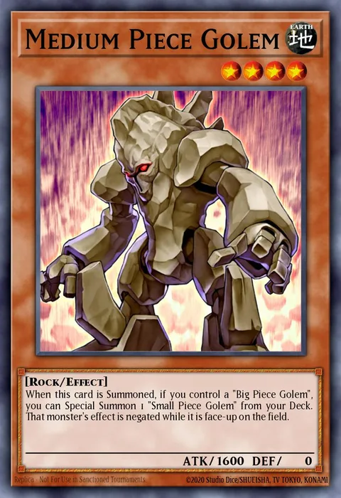 Medium Piece Golem trading card