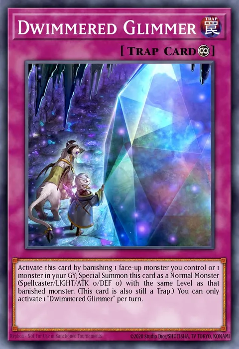 Dwimmered Glimmer trading card