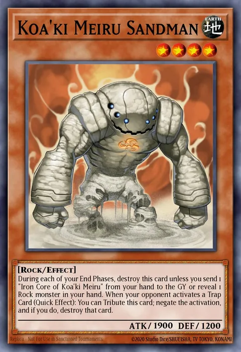 Koa'ki Meiru Sandman trading card