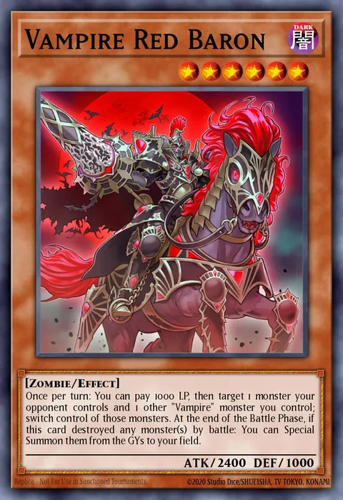 Vampire Red Baron trading card