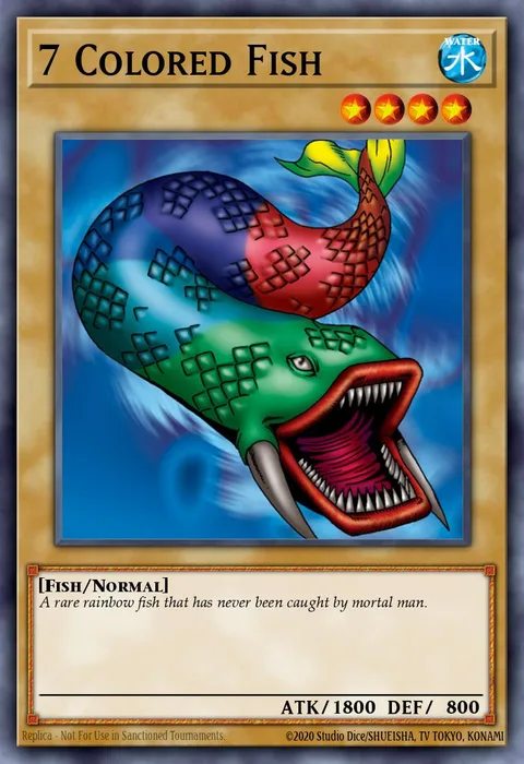 7 Colored Fish trading card
