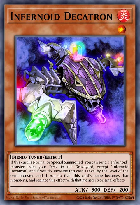 Infernoid Decatron trading card