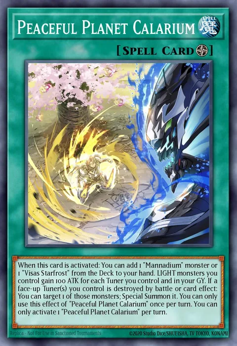 Peaceful Planet Calarium trading card