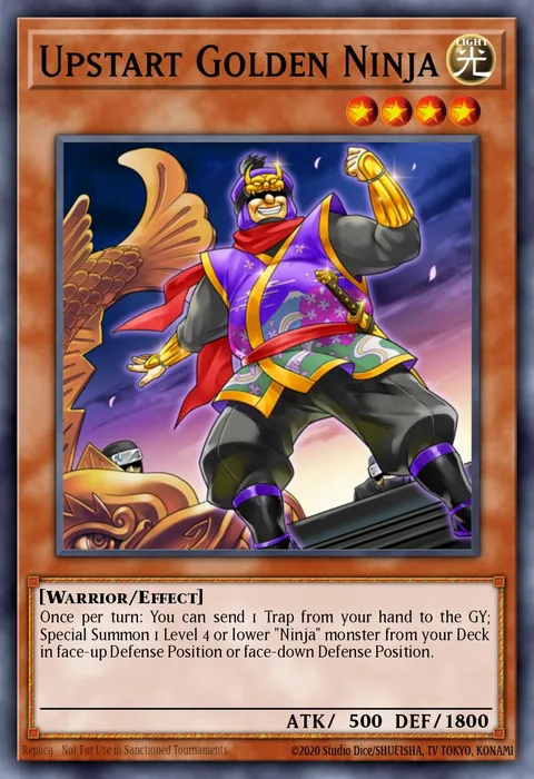 Upstart Golden Ninja trading card