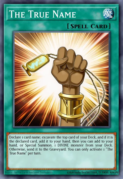 The True Name trading card