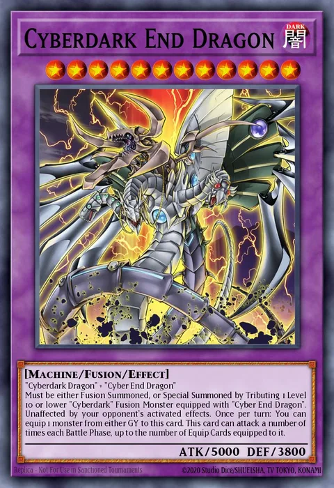 Cyberdark End Dragon trading card