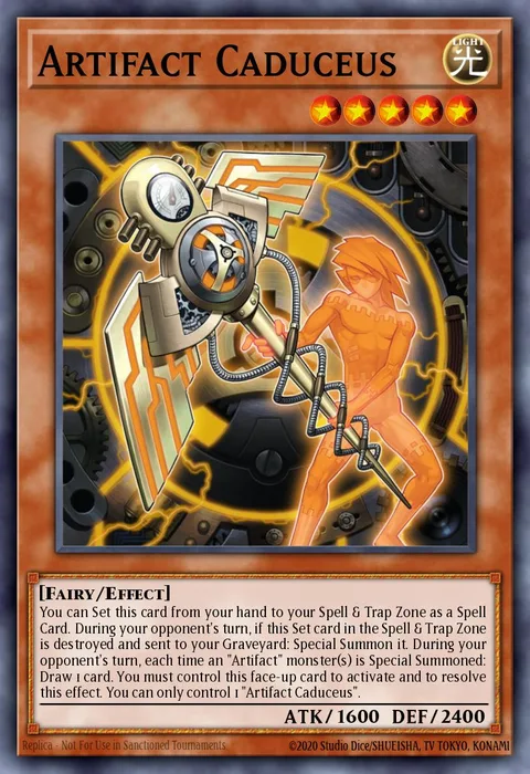 Artifact Caduceus trading card