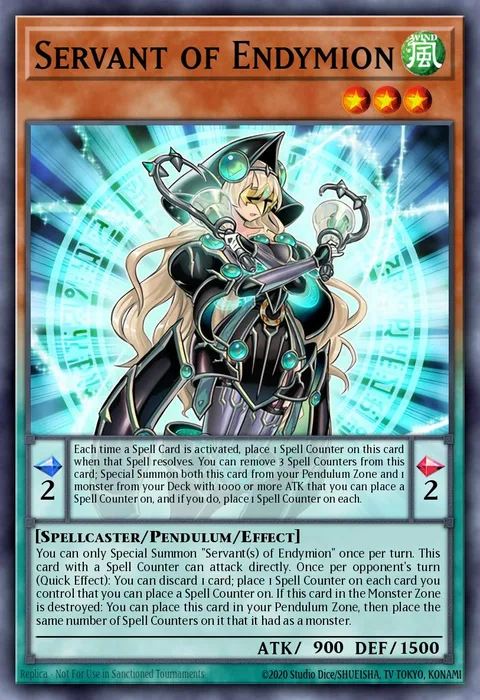 Servant of Endymion trading card