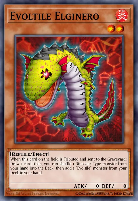 Evoltile Elginero trading card