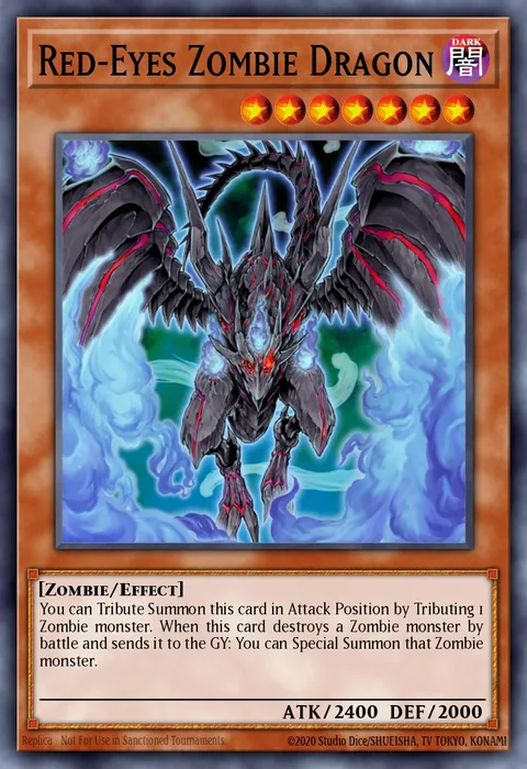Red-Eyes Zombie Dragon trading card