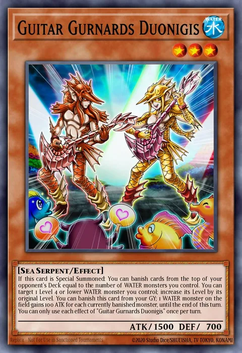 Guitar Gurnards Duonigis trading card