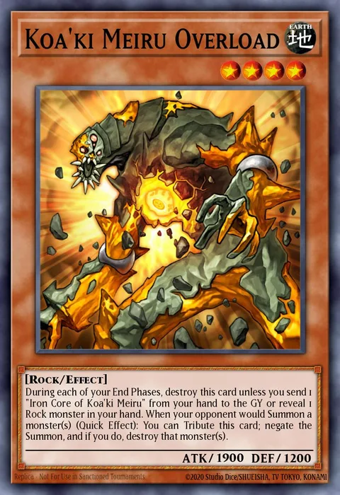 Koa'ki Meiru Overload trading card