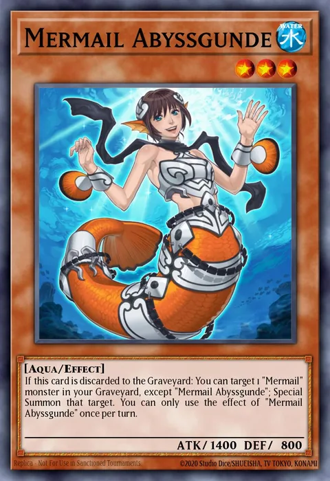 Mermail Abyssgunde trading card
