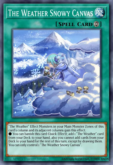 The Weather Snowy Canvas trading card