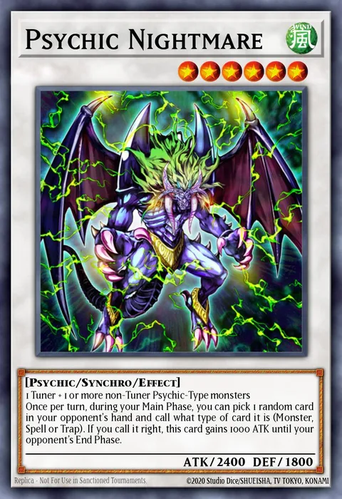 Psychic Nightmare trading card