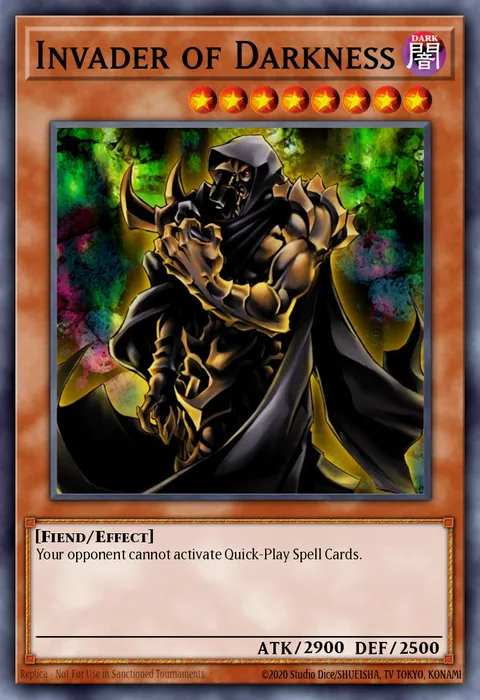 Invader of Darkness trading card