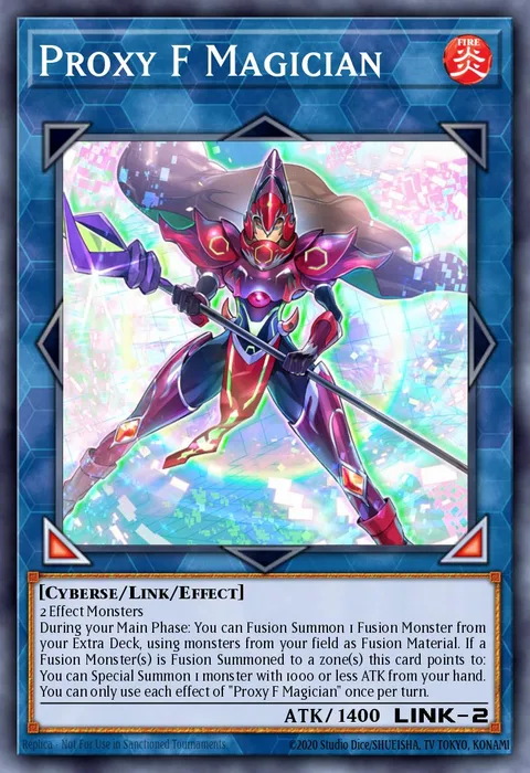 Proxy F Magician trading card