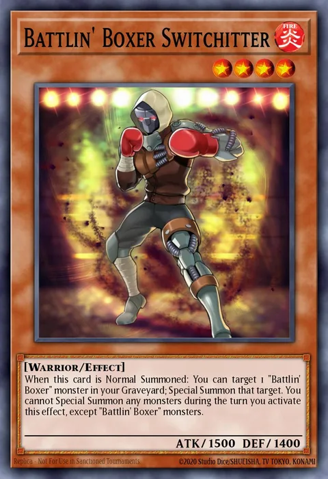 Battlin' Boxer Switchitter trading card