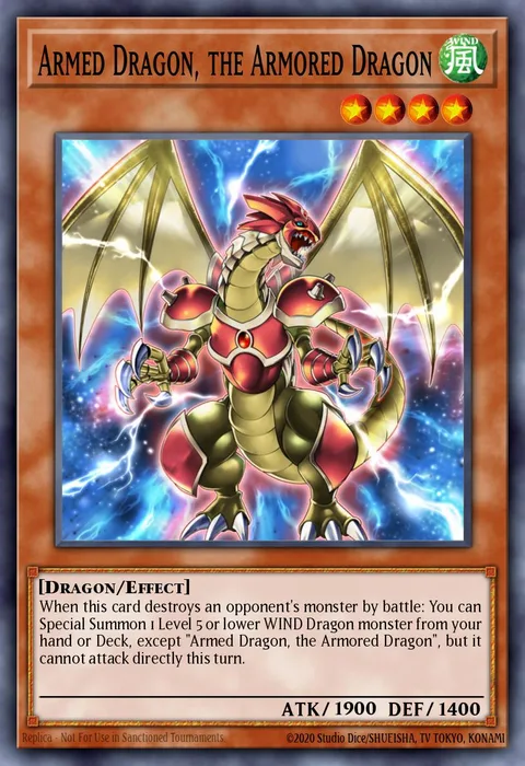 Armed Dragon, the Armored Dragon trading card