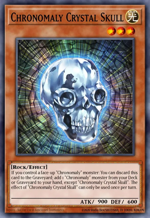 Chronomaly Crystal Skull trading card
