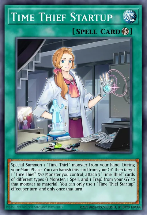 Time Thief Startup trading card