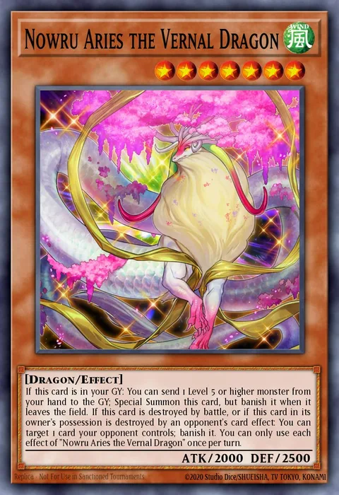 Nowru Aries the Vernal Dragon trading card